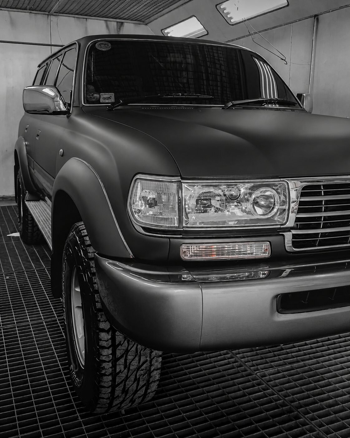 Efek daun talas (super hydrophobic) pada cat doff yang telah dilindungi oleh ceramic coating.